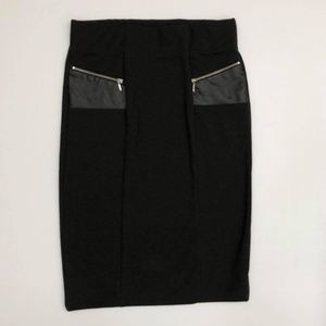 3/$25 Suzy Shier Black Stretch Pencil Skirt